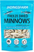 Minnows Freeze Dried Minnows, 100% Natural Premium Cat & Dog Treats, Freeze Dried Pet Treats for Cats Dogs Bulk Package (4.5 OZ)