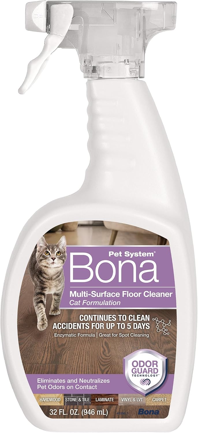 Bona Pet Spray Odor Eliminator - Cat Formulation - 32 fl oz