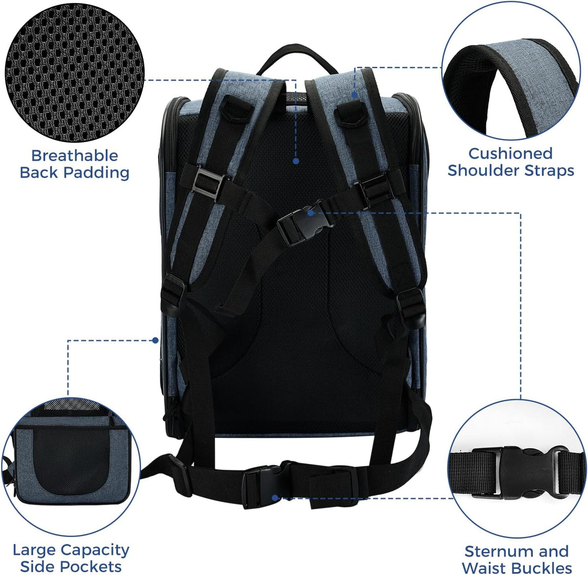 Apollo Walker Cat Backpack Carrier, Support Frame, 16 lb Weight Capacity