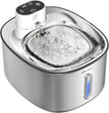 Cat Water Fountain Stainless Steel, 152fl-oz/4.5L Wireless Cat Fountain,5000mAh Battery Operated Pet Water Fountain for Cats Dogs,Ultra Quiet