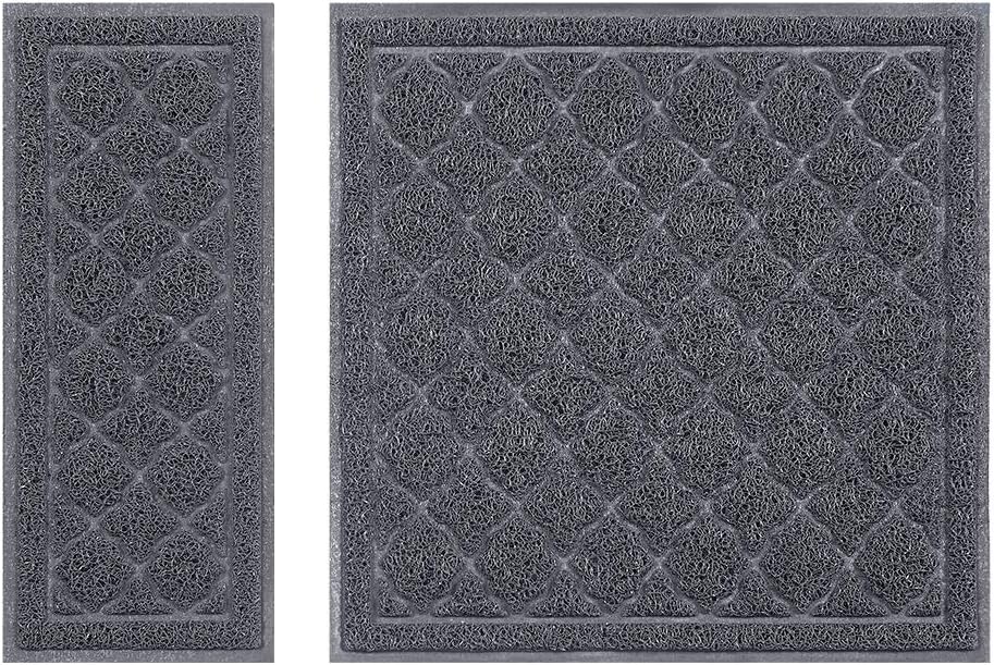 unipaws Cat Litter Trapping Mat, Litter Box Scatter Control Pad | Litter Free Floors and Urine Waterproof, Gentle on Paws, No Phthalate