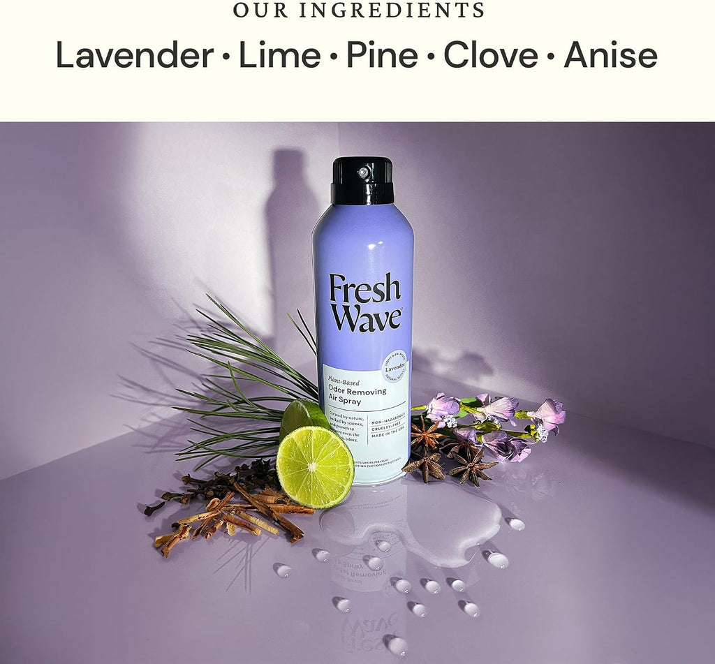 Fresh Wave Lavender Air Freshener Spray, 8 oz Room Odor Eliminator