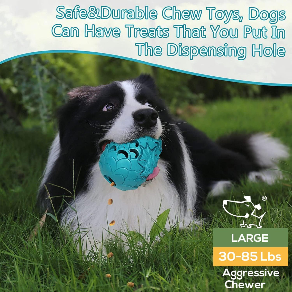 Lasts 6X Longer Chew Toy for Power Chewers, Indestructible for Training