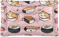 Blueangle Sushi Kawaii Pattern Dog Bed Cat Bed, Rectangle Comfortable Pet Bed, Ultra Soft Calming Dog Bed for Small Medium Large Dogs, 36" x 24"