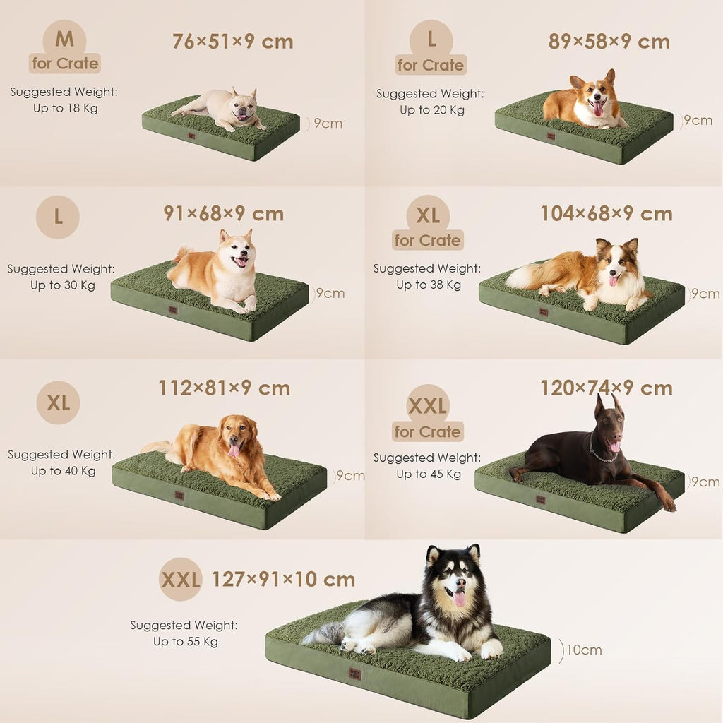 EHEYCIGA Orthopedic Dog Bed Medium with Removable Washable Cover, 30x20