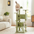 54 Inch Cat Tree Tower with Natural Sisal Scratching Post