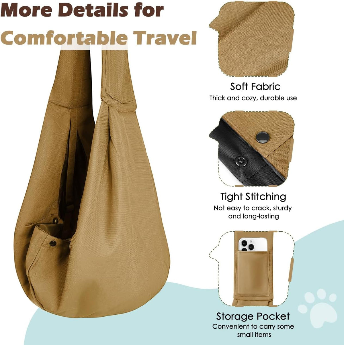 Pawaboo Small Dog Sling Carrier