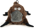 TrustyPup Strong 'N Silent Platypus Silent Squeak Plush Dog Toy, Chew Guard Technology - Brown, Large