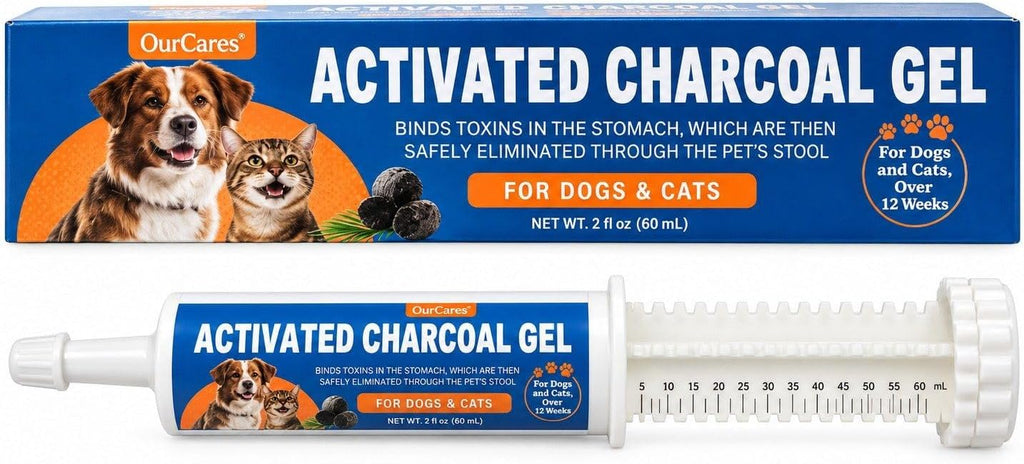 Activated Charcoal Gel for Dogs & Cats, Pet Emergency First Aid