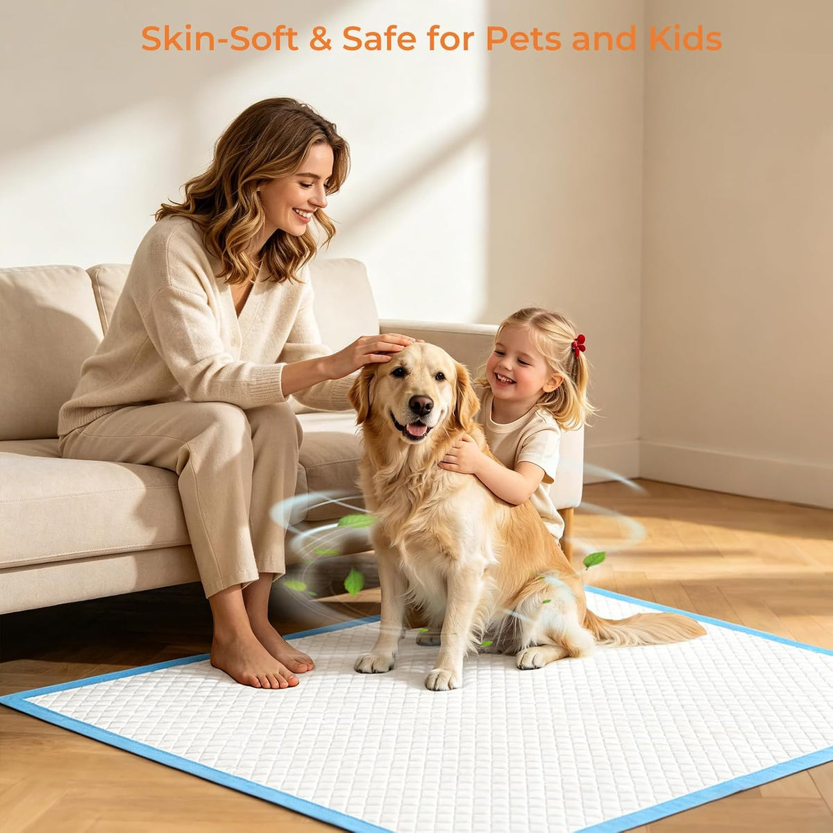 URPOWER Extra Large Dog Pee Pads 36" x 36", 4XL Puppy Pads, 40 Count | Oversized Coverage, Holds Up to 10 Cups, Leak-Proof, 6-Layer Protection, Disposable, Puppy Training, Incontinence Care