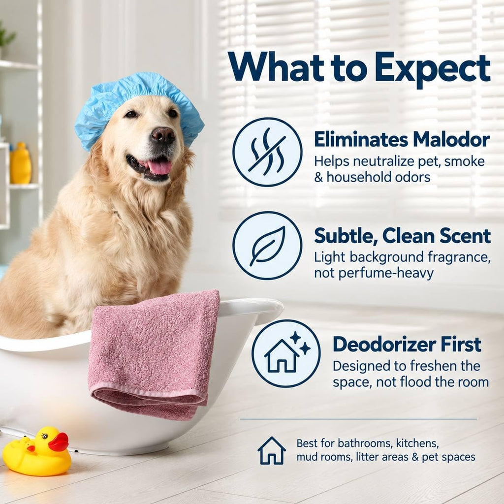 Scent Fill Clean Pet Plug in Air Freshener, 4 Scented Oil Refills