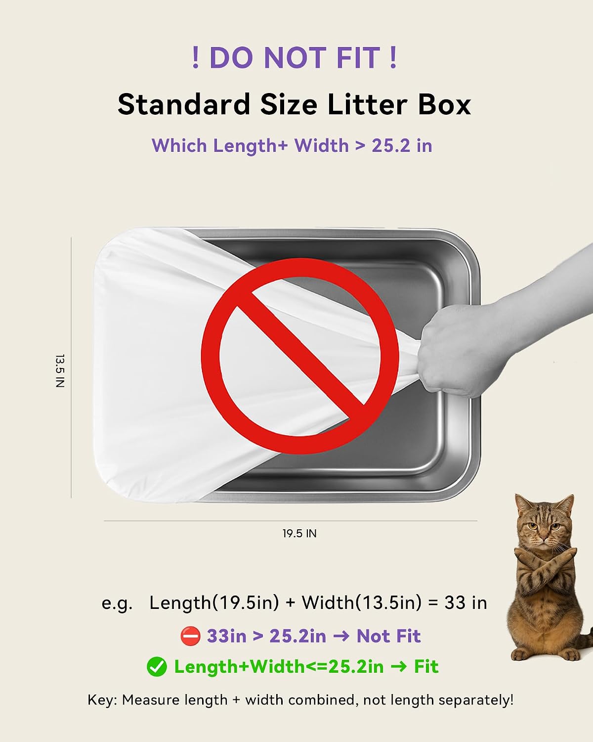 80 Count Cat Litter Box Bags Compatible with PetPivot AutoScooper 11/12