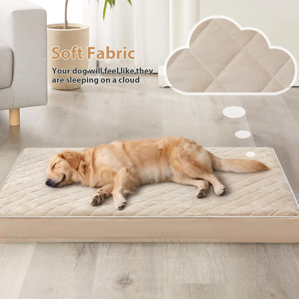 WNPETHOME Orthopedic Giant Human Dog Beds for Adult & Dog Cozy Sleep