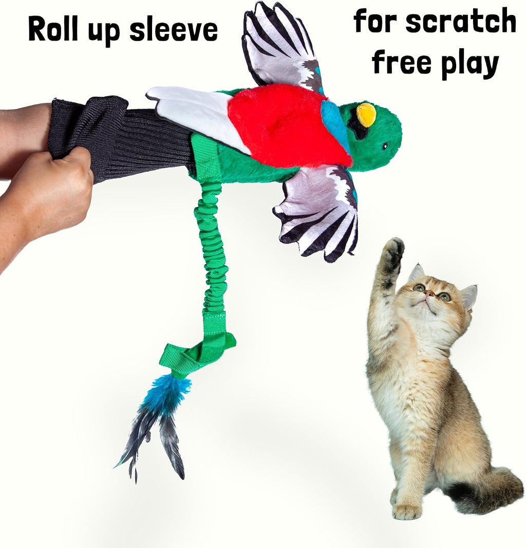 Milunova Pupr Pals Cat Wrestling Glove (Catnip Infused) Hand Puppet Toy with Tough Padding for Safe Interactive Play, Protection to Stop Kitten Scratching Hands; for Boredom-Busting Exercise