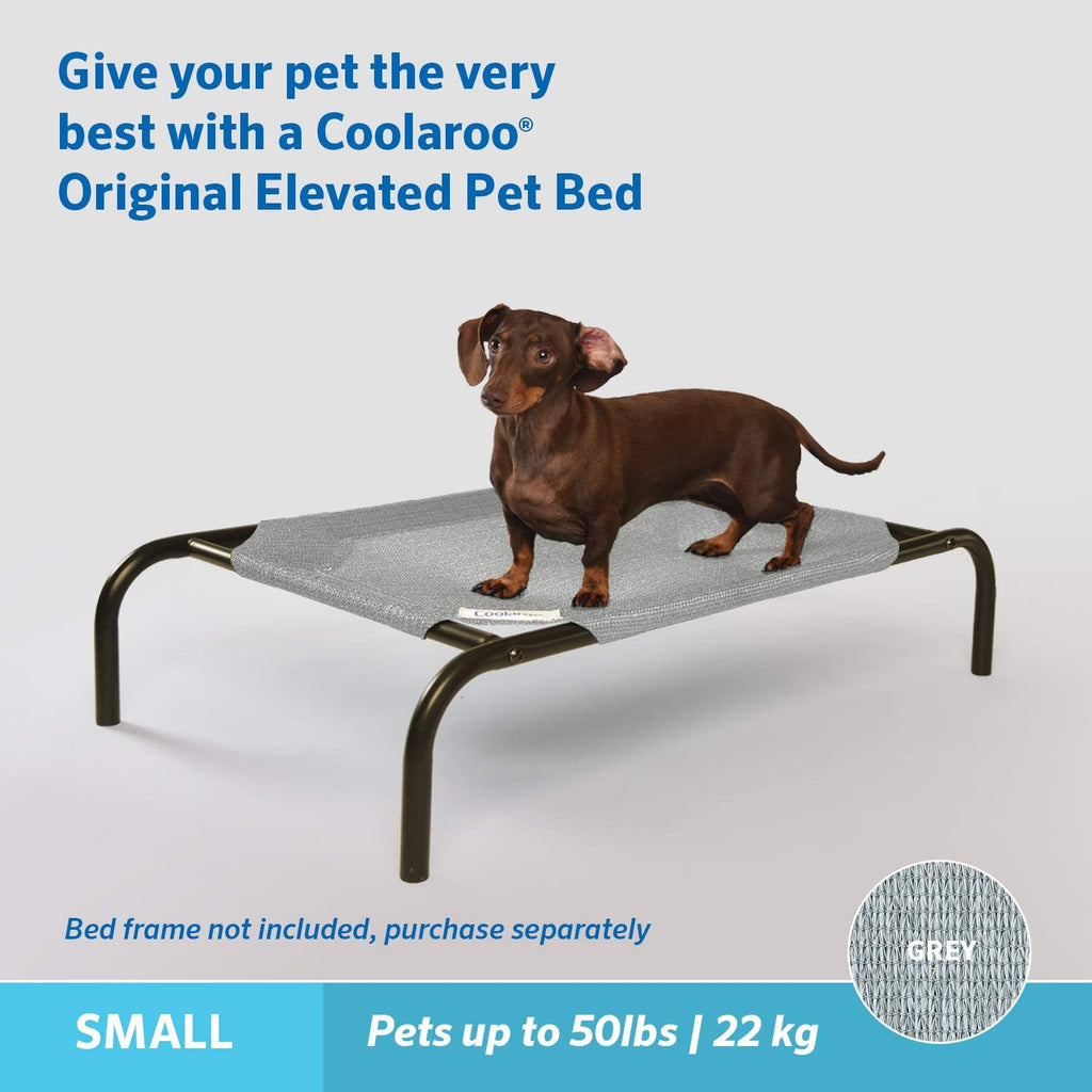 Coolaroo Replacement Cover, The Original Elevated Pet Bed, Grey, Small (Pack of 3)