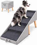 Dog Ramp for Small & Large Dogs, Pet Stairs for Bed & Couch, 2-in-1, 19" H