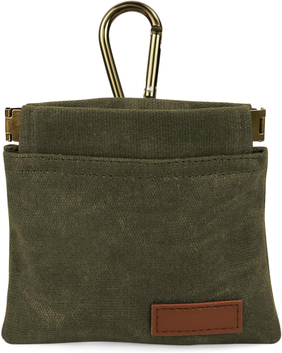 1 Pcs Pocket Pet Training Pouch,Dog Treat Pouch (Olive drab)