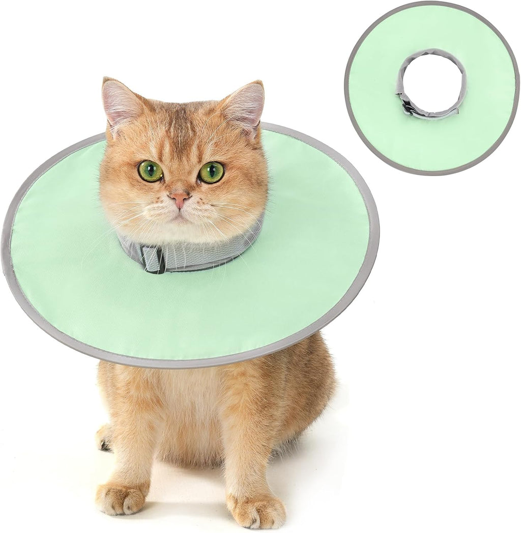 Avont Lightweight Waterproof Foldable Cone, Soft E-Collar - L Green