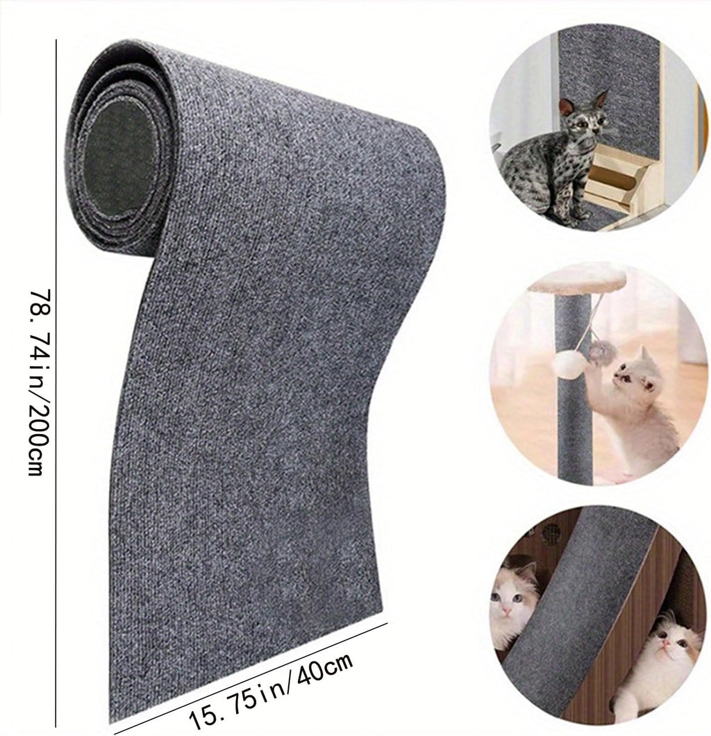 78.7"x15.8" Couch Cat Scratch Protector, Cat Scratcher Furniture Pad