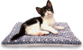 FJWYSANGU Fluffy Pet Cat Blanket Soft Coral Velvet Pet Puppy Cushion Mat Warm Cover Soft Pad Mat(Star V2/Dark Blue,X-Large)