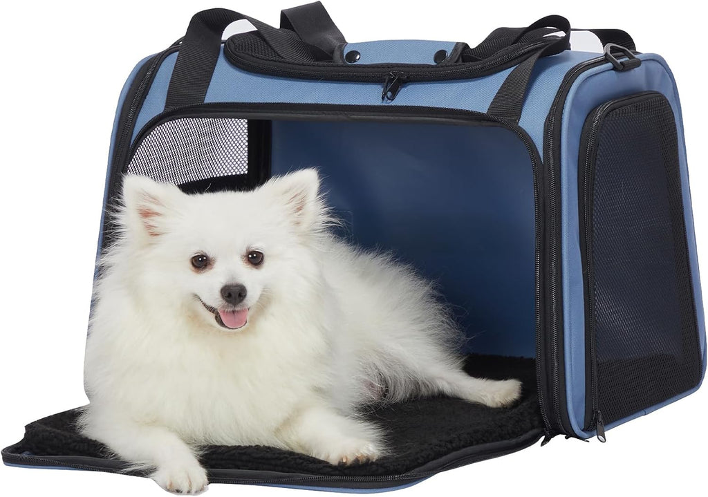PETSFIT Dog Carrier for Small Dogs, Large, Blue