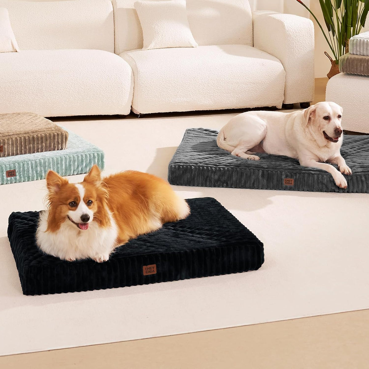 EHEYCIGA Orthopedic XL Dog Beds Large Sized Dog, 44"x32" Washable Pet Bed