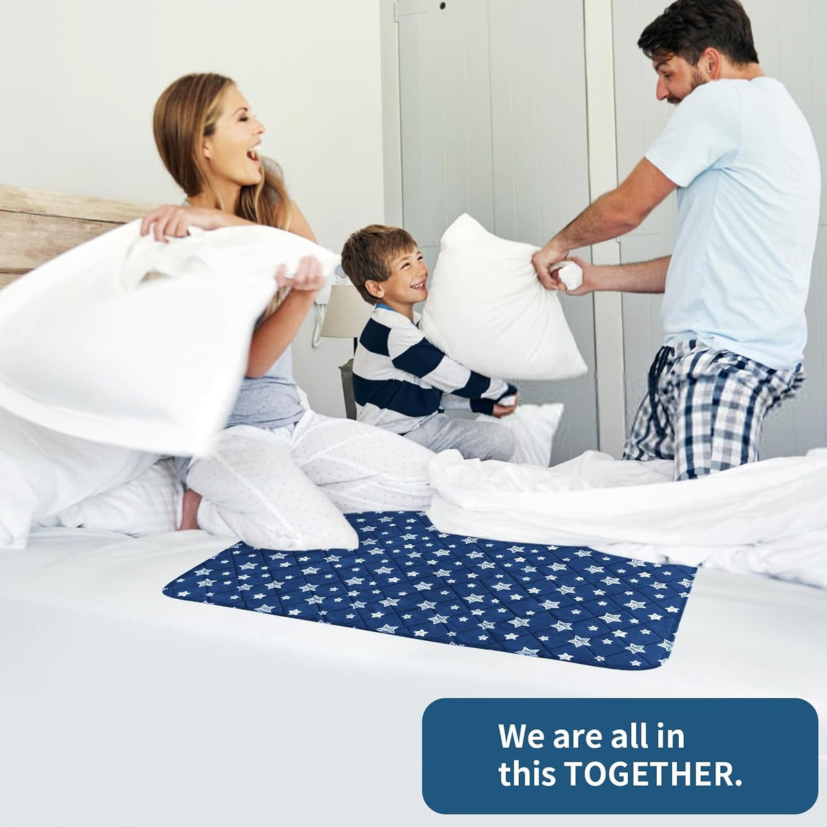 Waterproof Bed Pads Washable 34" x 36" (2 Pack) | Absorbent Chuck Pads for Incontinence, Waterproof Mattress Protector for Adults, Kids, Elderly and Pets
