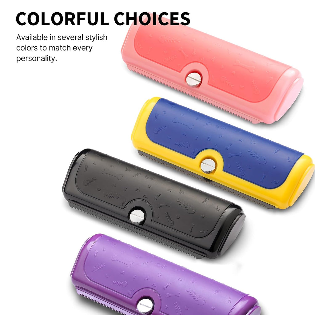 Cat and Dog Deshedding Brush for Short Hair, Purple