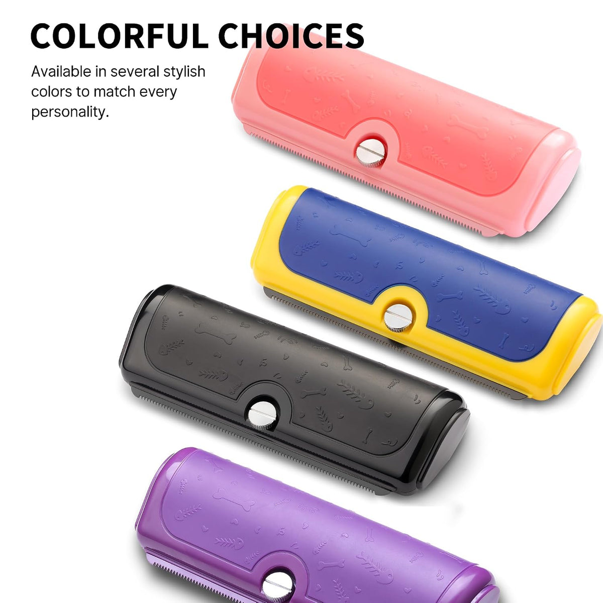 Cat and Dog Deshedding Brush for Short Hair, Purple