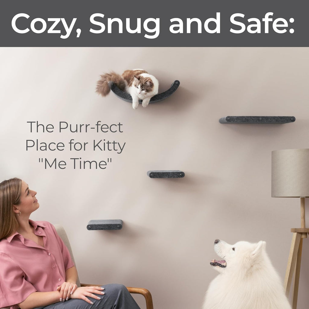 Cat Wall Shelves Set - Indoor & Outdoor by Pryde Pets
