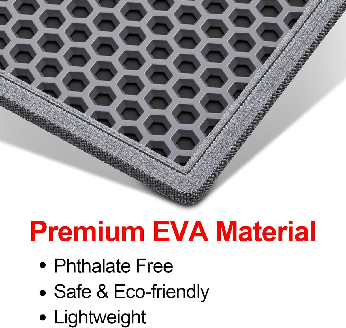 Waretary Cat Litter Mat, 36"x30", Waterproof, Scatter Control, Grey | Double Layer, Urine-Proof, Non-Slip, Durable, Easy to Clean, Paw-Friendly, Safe & Odorless, Fits Large Litter Boxes