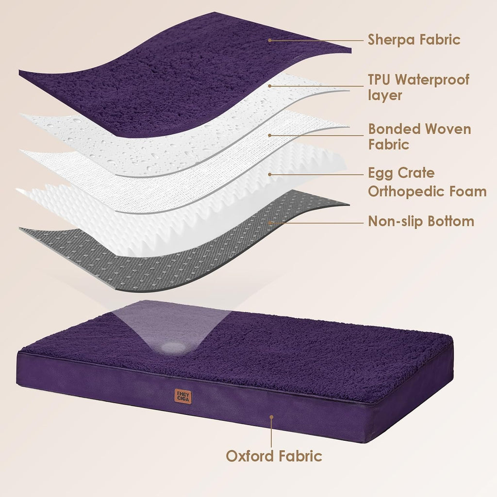 EHEYCIGA Orthopedic Dog Bed Extra Large with Removable Washable Cover, 41IN