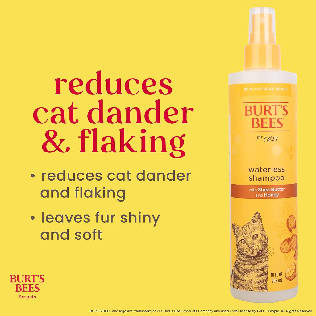 Burts Bees for Pets Waterless Cat Shampoo Spray, 10 Fl Oz, 6-Pack