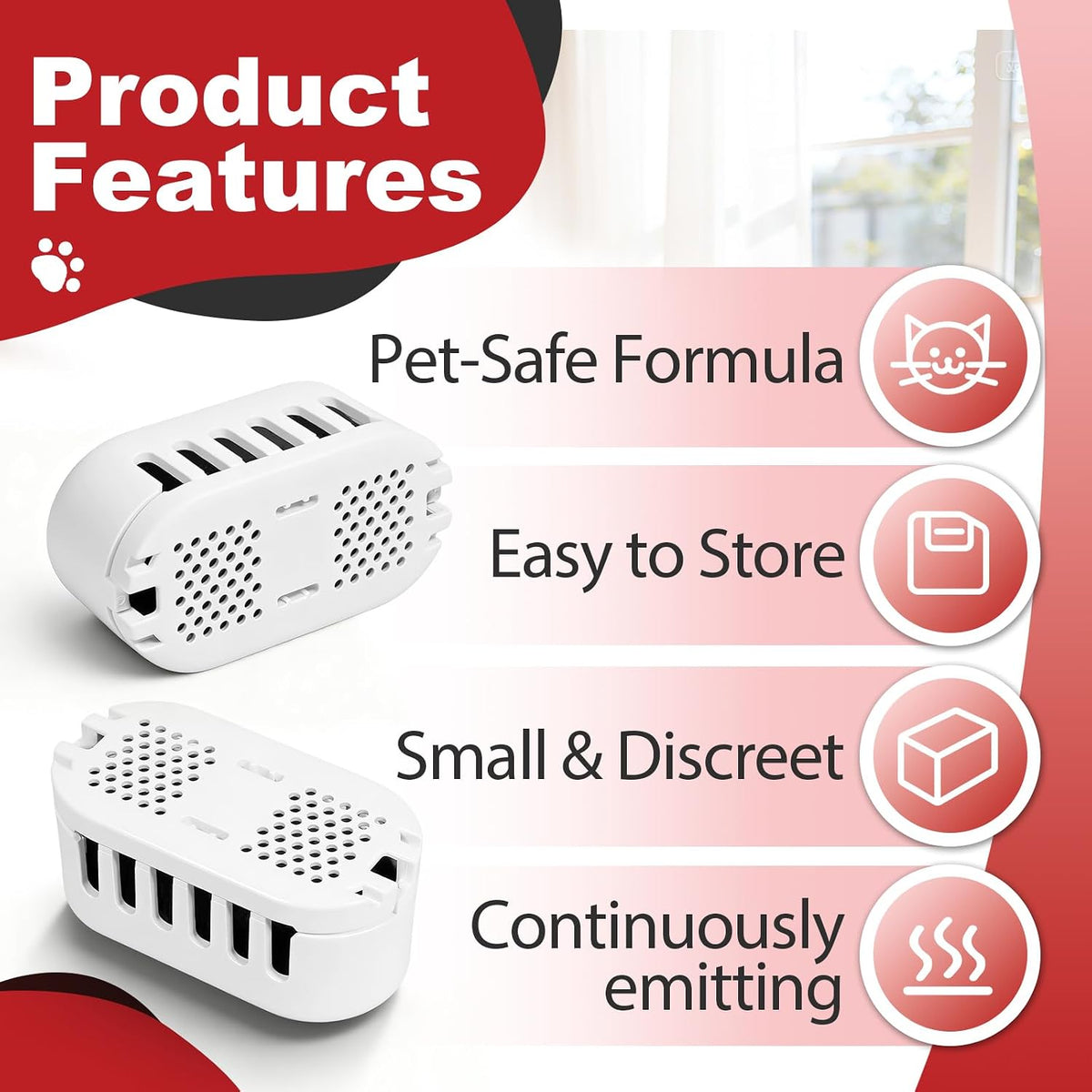6Pcs Cat Litter Box Deodorizer Cartridges Compatible with Ellenpent ICB019