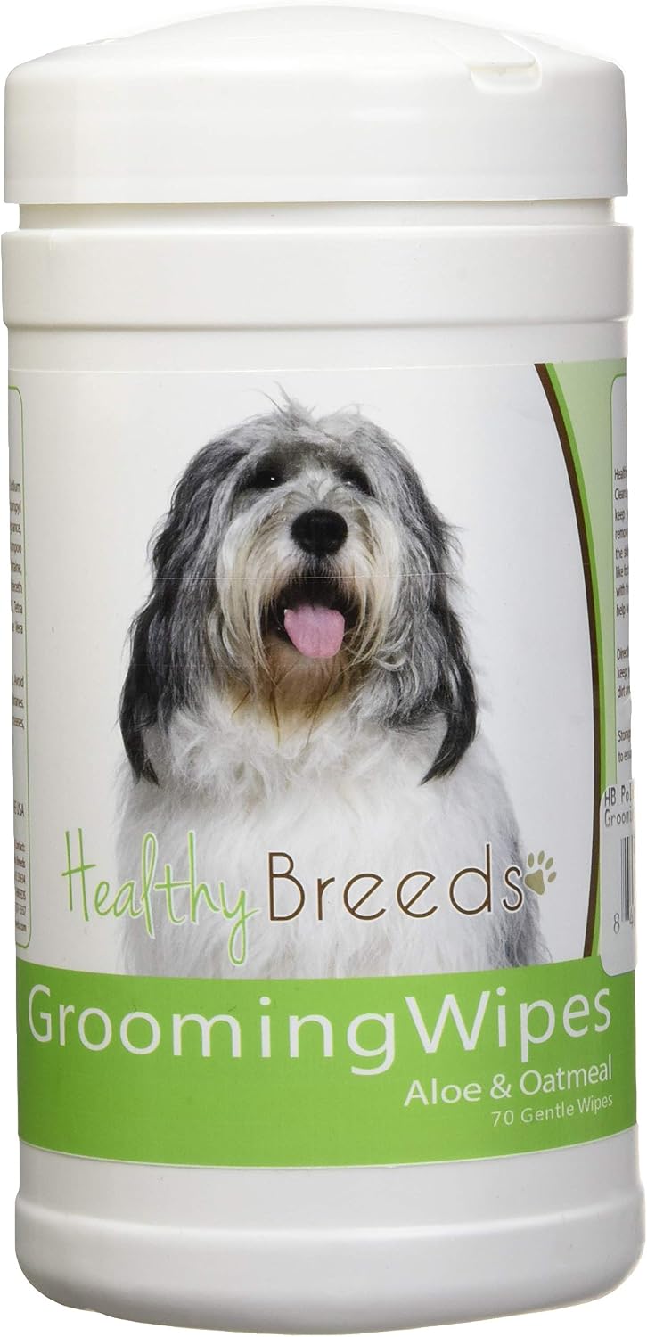 Healthy Breeds Polish Lowland Sheepdog Grooming Wipes 70 Count