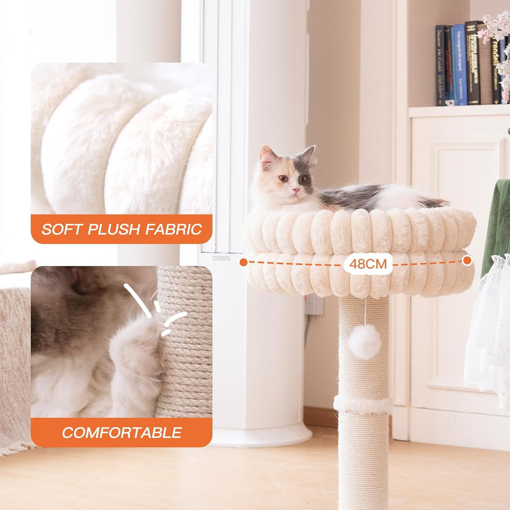CHEERPALS Cat Scratching Post with Bed for Indoor Cats Cloud Cat Tree