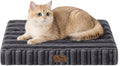 COZY KISS Orthopedic Washable Dog Bed for Puppies & Cats, Removable, Dark Grey