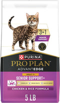 Purina Pro Plan AdvantEDGE Senior Support Dry Cat Food, Chicken, 5 lb Bag