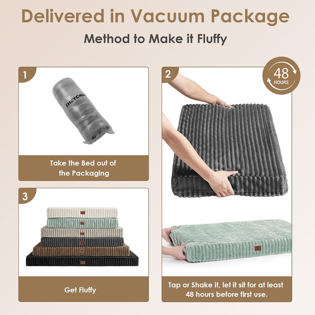 EHEYCIGA Orthopedic Dog Bed Medium Size Dog, 30"x20" Washable Pet Bed