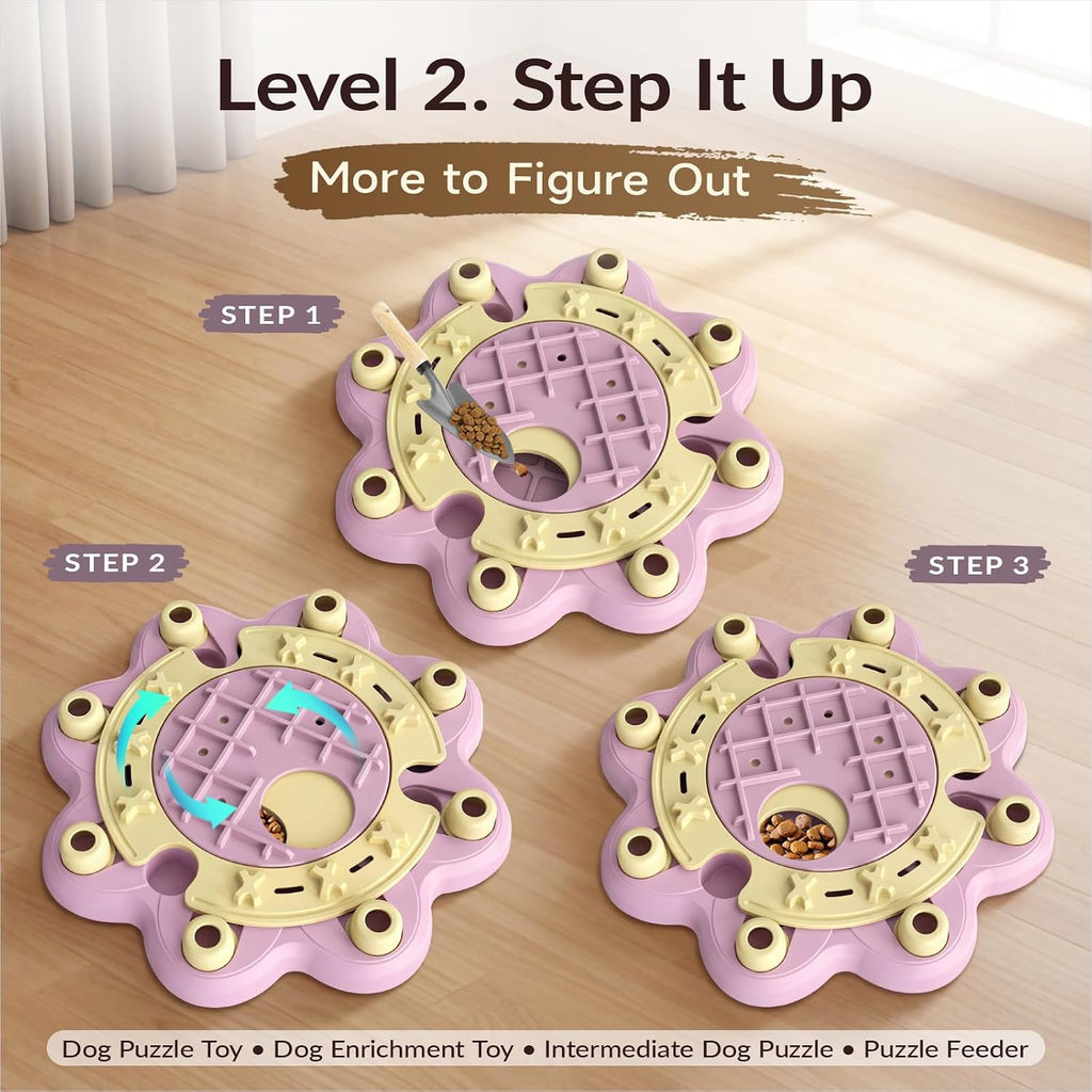 KADTC L Size 3 Levels, Dog Puzzle Toy, Slow Feeder & Enrichment for Dogs