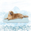 MICROCOSMOS Pet Cooling Mat & Sleeping Pad- Breathable Bubble Surface, EZ Clean. Keep Cooling for Pets, Kids and Adults in Summer.(BlueWhite, 59" x 40")