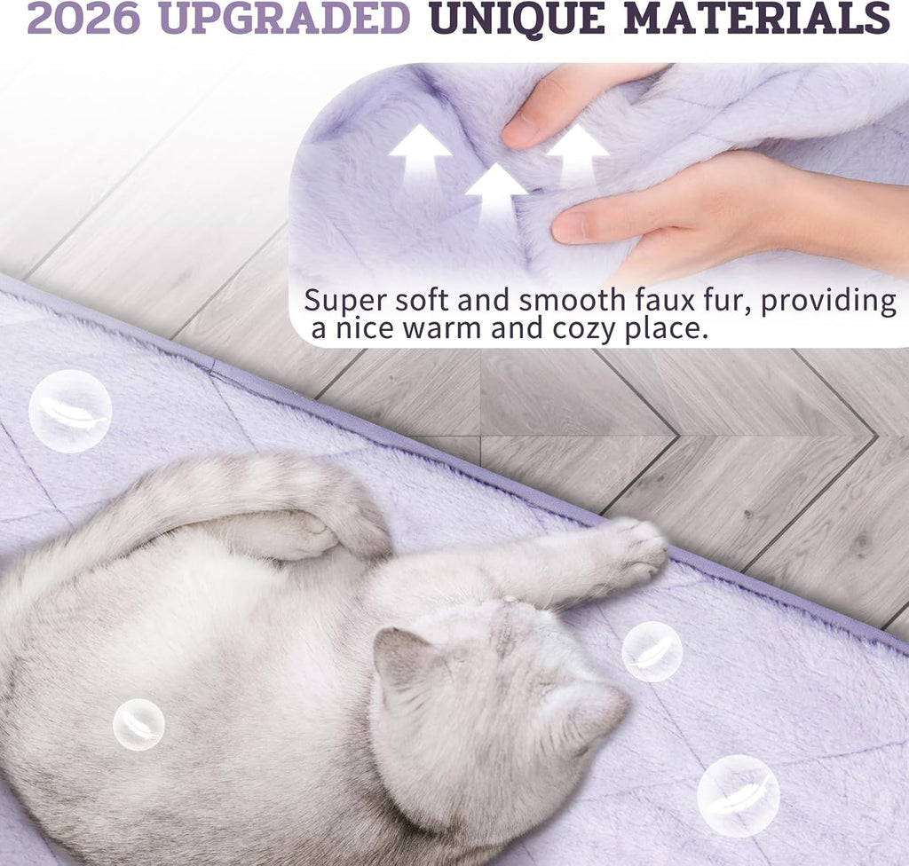 NWK Self Warming Thermal Pet Mat for Dogs and Cats (Purple, Medium)