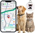 Smart GPS Tracker for Dogs|mini Easy to use Cat GPS Tracker|Waterproof and Drop-Proof|Real-time Positioning Smart Alarm pet Tracker|Extra Long Battery Life of 365 Day|No Subscription (Android & iOS)