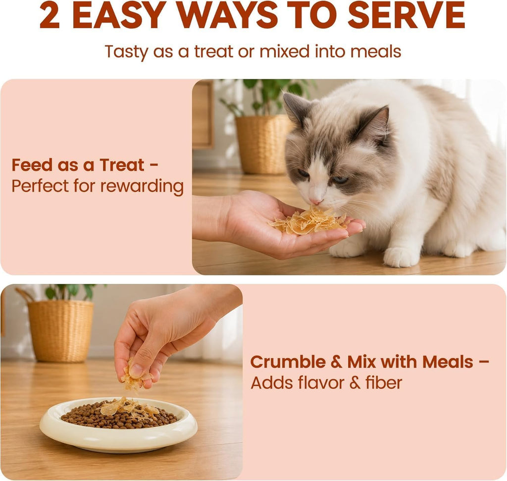 Soft Chicken & Shrimp Cat Treats Thin Slices Easy Chew 3.2 oz