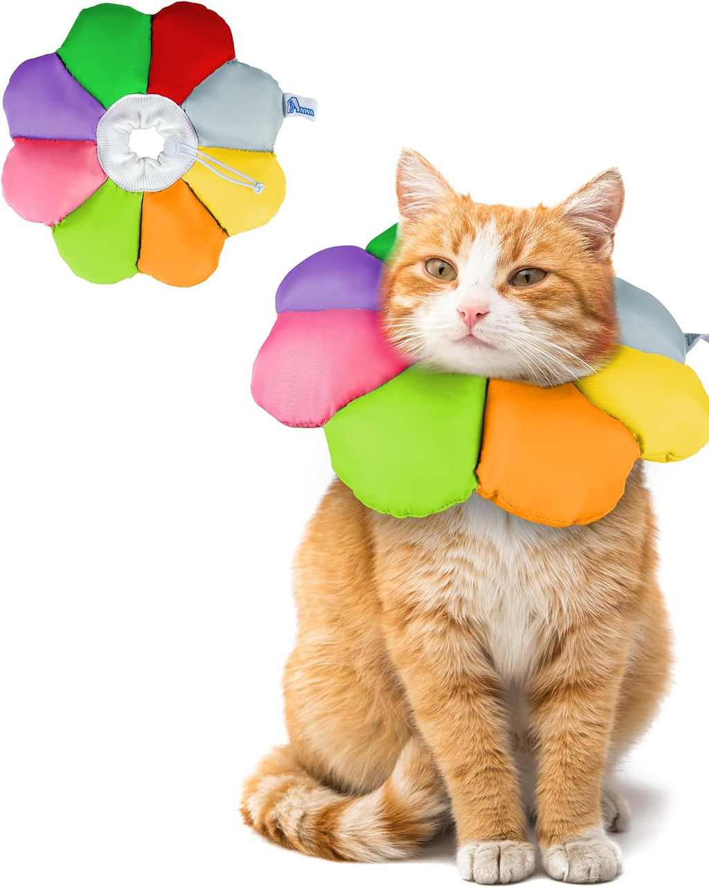 ANWA Waterproof Cat Cone Collar Soft, Cat Donut Collar After Surgery