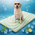 Cooling Mat for Dogs, 48" x 28" Self-Cooling Dog Bed(QMAX>0.5), Large Dogs