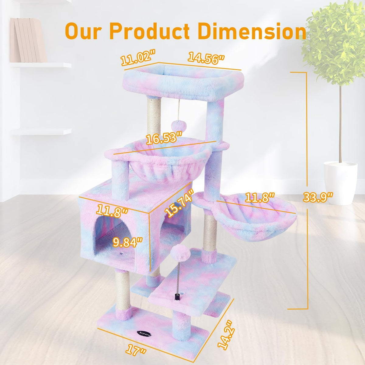 Cat Tree Cat Tower Condo Pet Activity Center Sisal Scratching Post