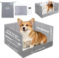 HQ4US 4LEGS Dog Litter Box Indoor High Walls, Puppy Pee Pad Holder Foldable | Dog Potty Tray, Medium Dog Toilet with Clips, No Assembly,Waterproof, Easy Clean, No Spill, Seamless, Portable for Travel