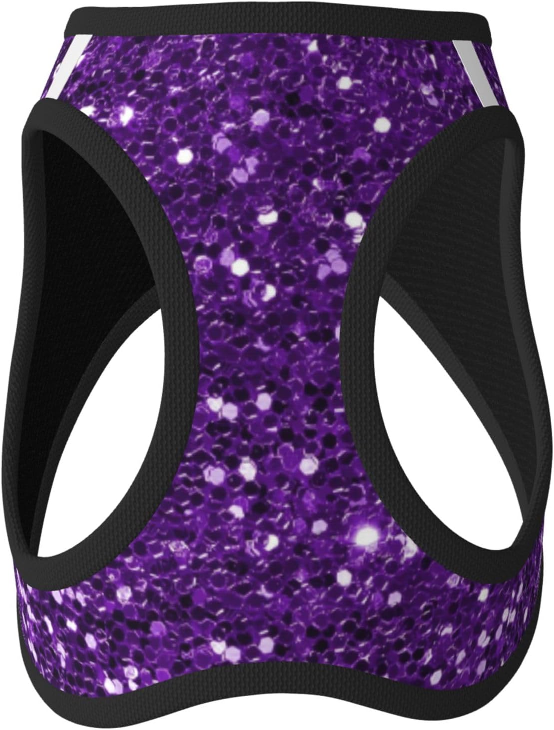 MUKIO Dark Purple Glitter No Pull Dog Harness Vest