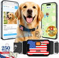 Smart Dog GPS Tracker, Complimentary 12-Month Subscription, Live Pet Tracker with Virtual Fence, Dog Tracker for Dogs with Health & Behavior Monitoring, Escape Alerts, with Virtual Fence, Black